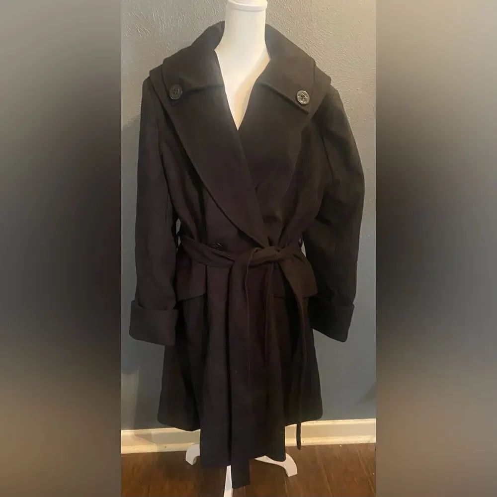 Original Hell Bunny Garment Black Peacoat Size 4XL